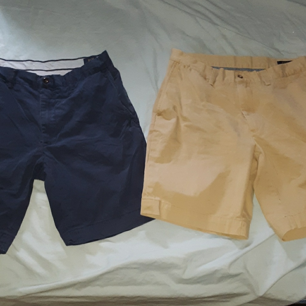 Bundle of 2 Men's Classic 9" Polo Shorts Size 32